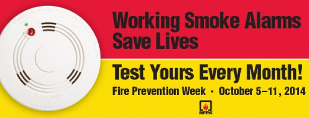 It’s Fire Prevention Week—help us sound the alarm that working smoke alarms save lives. NFPA 2014 PreventionWeek